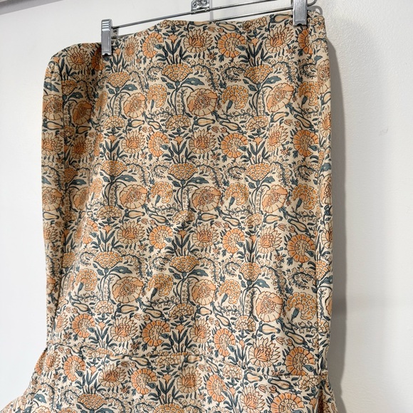 Anthropologie Layla Floral Printer Chair Slip Cover Magnolia New - Picture 4 of 5